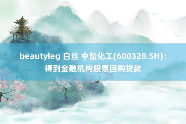beautyleg 白丝 中盐化工(600328.SH)：得到金融机构股票回购贷款