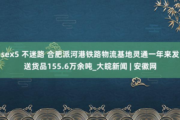 sex5 不迷路 合肥派河港铁路物流基地灵通一年来发送货品155.6万余吨_大皖新闻 | 安徽网