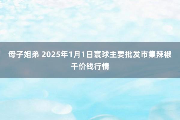 母子姐弟 2025年1月1日寰球主要批发市集辣椒干价钱行情