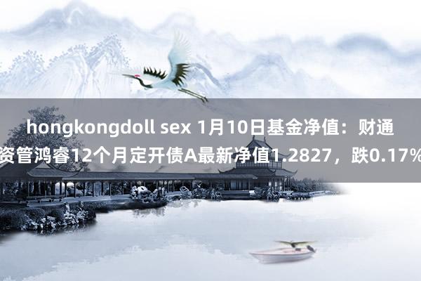 hongkongdoll sex 1月10日基金净值：财通资管鸿睿12个月定开债A最新净值1.2827，跌0.17%